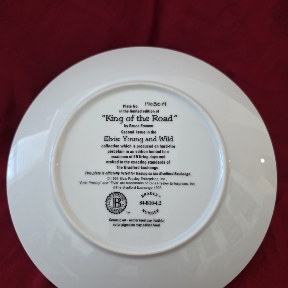 The Bradford Exchange Elvis 'Young and Wild' Collector's Plate